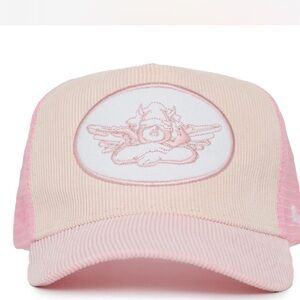 Boys Lie Pink Angel Embroidered Cap